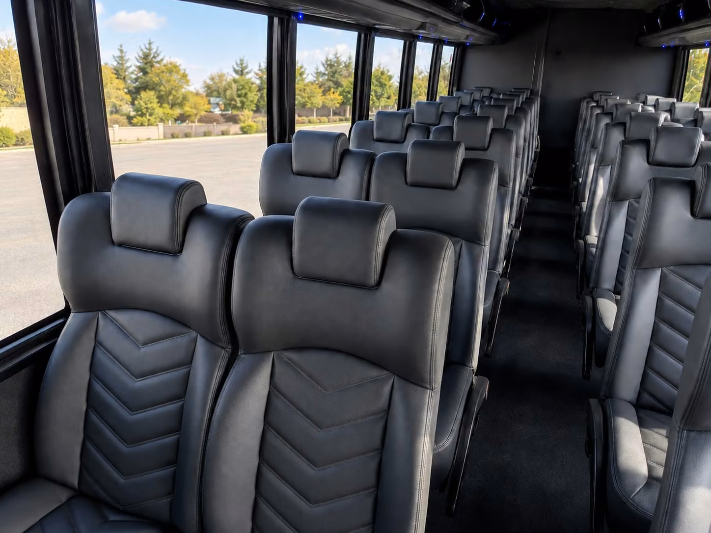 15 passenger minibus interior