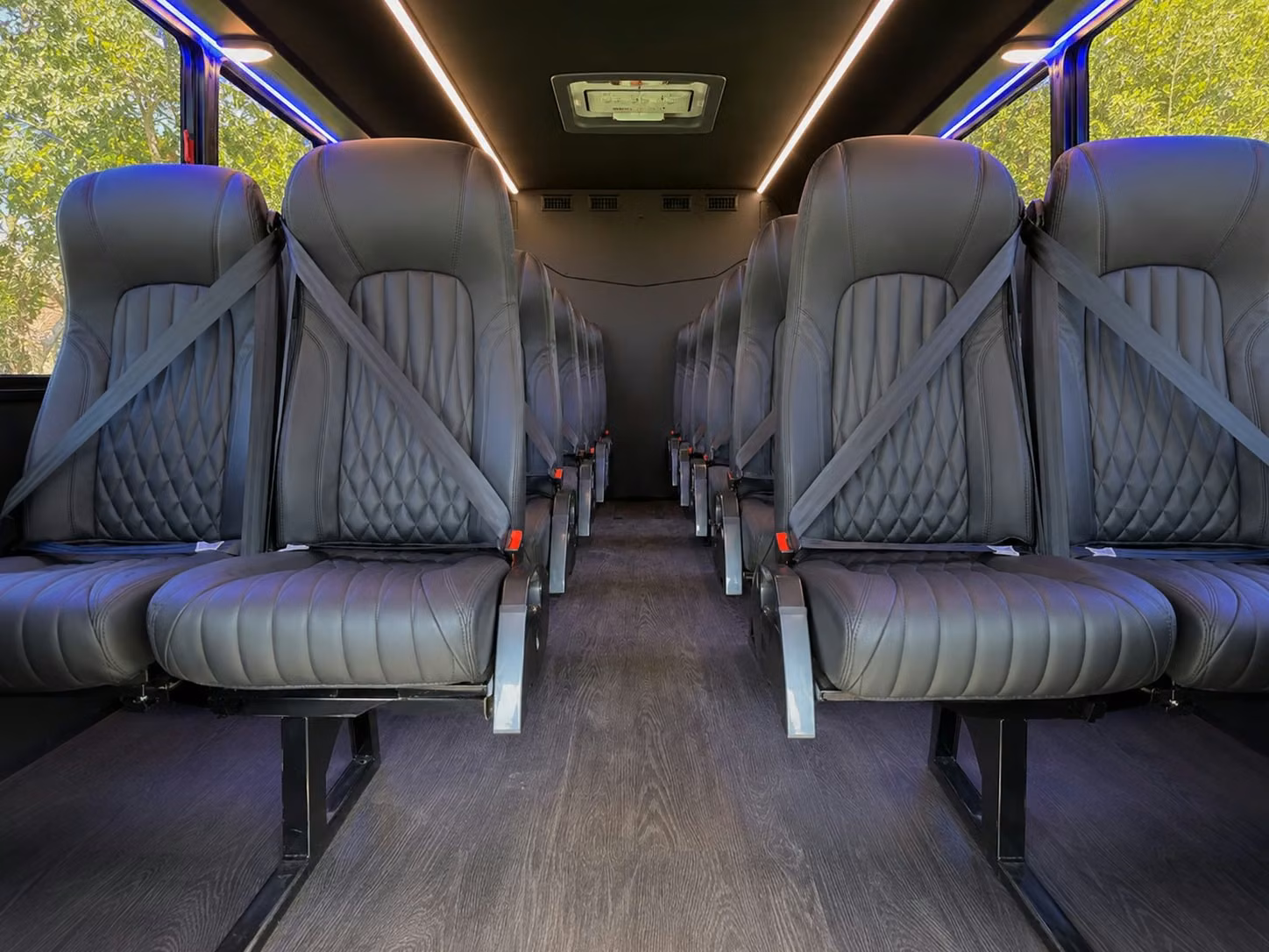 18 passenger minibus interior