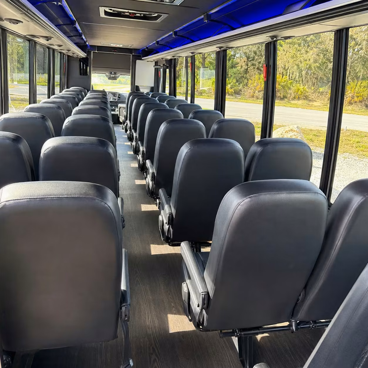 25 passenger minibus inside