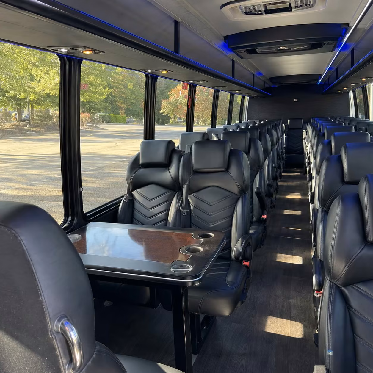 25 passenger minibus interior