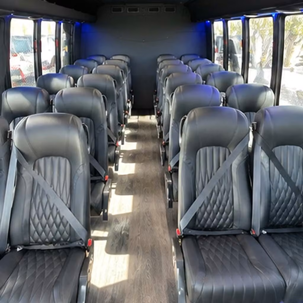 30 passenger minibus inside